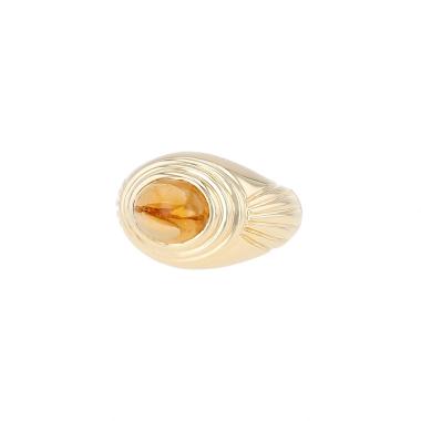 Bague Boucheron Jaipur en or jaune et citrine