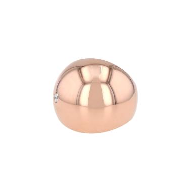 Bague boule Hermès Quark en or rose, or blanc et diamant