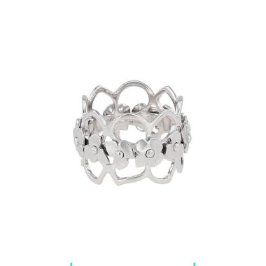 Bague Chaumet Hortensia en or blanc