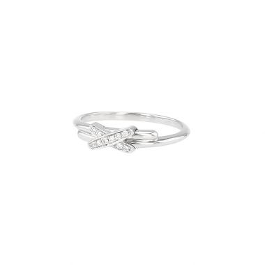 Bague Chaumet Lien mini en or blanc et diamants