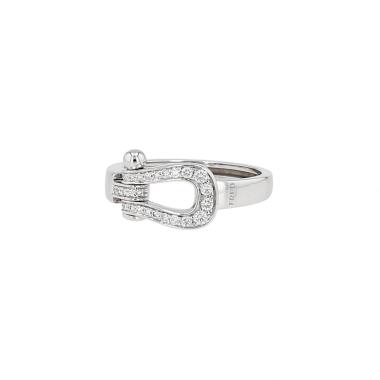 Bague Fred Force 10 moyen modèle en or blanc et diamants