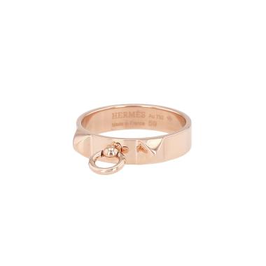 Bague Hermès Collier de chien petit modèle en or rose