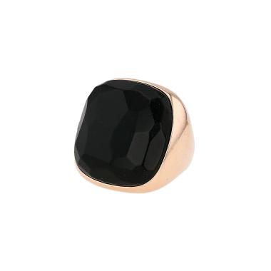 Bague Pomellato Victoria en or rose et jais