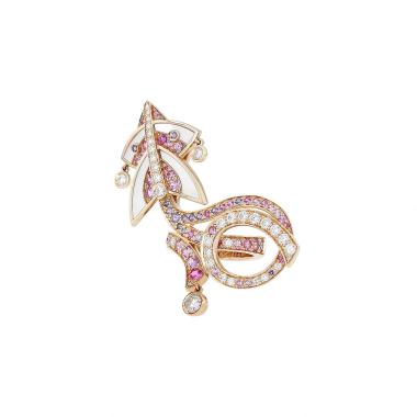 Bague Van Cleef & Arpels Cerfs-Volants en or rose, saphirs et en diamants