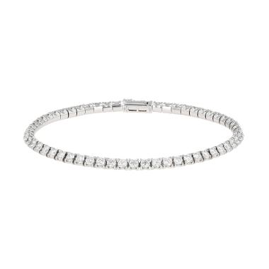 Bracelet Cartier Lignes Essentielles en or blanc et diamants