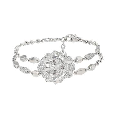 Bracelet Chanel Sous le Signe du Lion en or blanc et diamants
