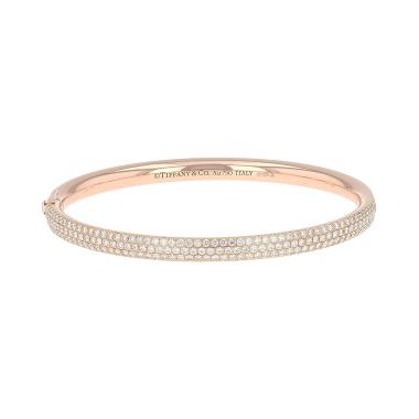 Bracelet Tiffany & Co Metro en or rose et diamants