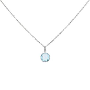 Collier Bulgari Parentesi Cocktail en or blanc, topaze et diamants