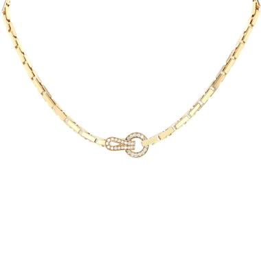 Collier Cartier Agrafe en or jaune et diamants