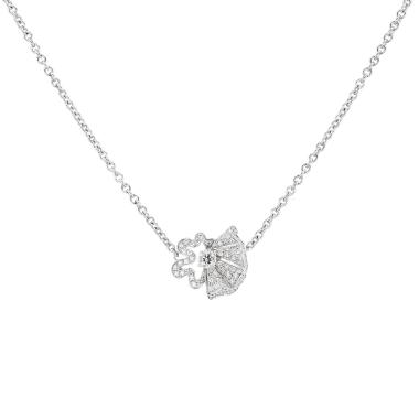 Collier Dior  en or blanc et diamants
