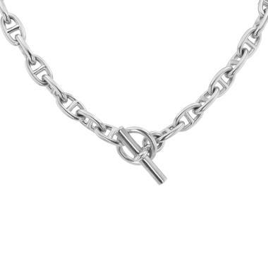 Collier Hermès Chaîne d'Ancre grand modèle en argent