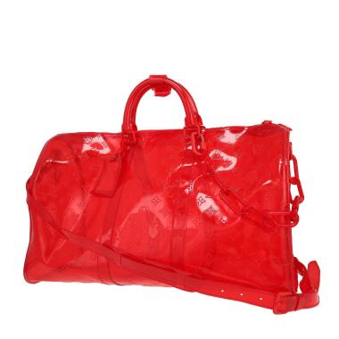 EAH0131 Sac de voyage Louis Vuitton  Keepall Editions Limitées en vinyle rouge