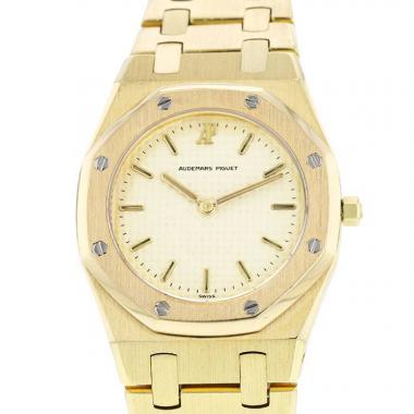 Montre Audemars Piguet Royal Oak en or jaune Ref :  6008BA Vers  1980