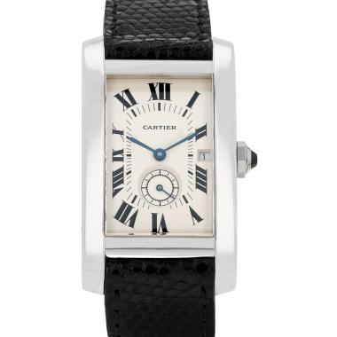 Montre Cartier Tank Américaine en or blanc Ref: Cartier - 3012905  Vers 1990