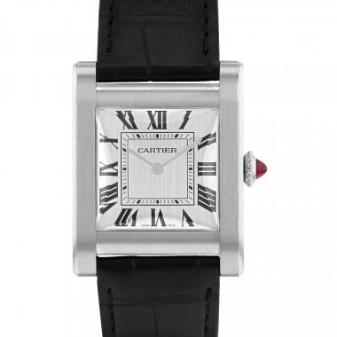 Montre Cartier Tank Normale "Édition limitée" en platine Ref: WGTA0109 Vers 2023