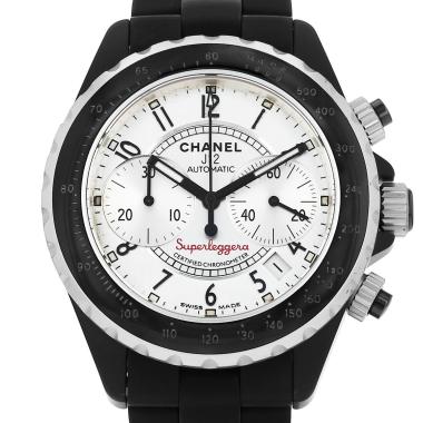 Montre Chanel J12 Chronographe en céramique et acier Vers 2010