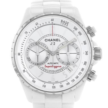 Montre Chanel J12 Superleggera  Chronographe en céramique blanche Ref :  H3410 Vers  2010
