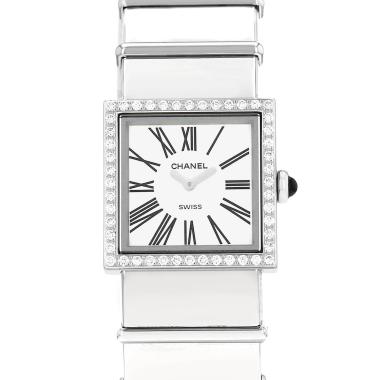 Montre Chanel Mademoiselle en acier Ref: Chanel - H0830  Vers 1990