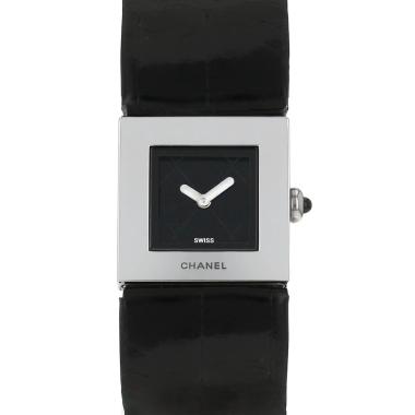 Montre Chanel Matelassé en acier Vers 1990
