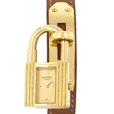 Montre Hermès Montre Kelly en plaqué or Ref: Hermès - KE1.201  Vers 1990