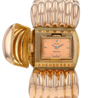 Montre Rolex Precision en or rose Ref: Rolex - 60500  Vers 1950