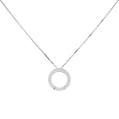 Pendentif Cartier Love en or blanc