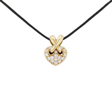 Pendentif Chaumet Lien mini en or jaune et diamants