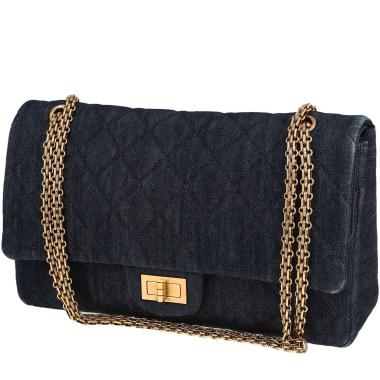 Sac à main Chanel  Chanel 2.55 en toile denim bleue