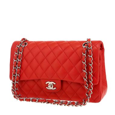 Sac à main Chanel  Timeless Classic en cuir matelassé rouge