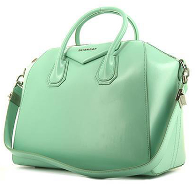 Sac à main Givenchy  Antigona petit modèle  en cuir turquoise