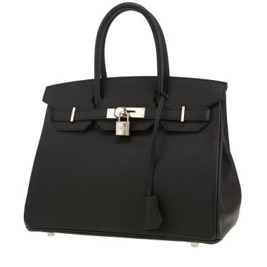 Sac à main Hermès  Birkin 30 cm en cuir epsom noir