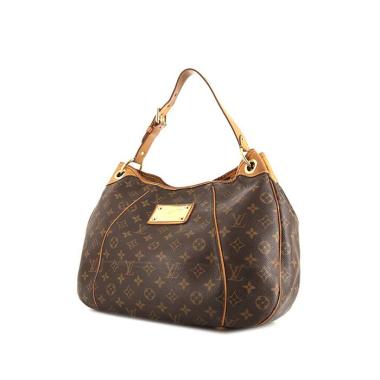 Sac à main Louis Vuitton  Galliera en toile monogram marron et cuir naturel