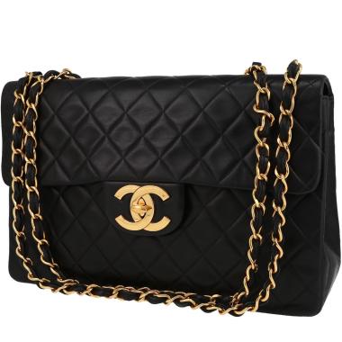 Sac bandoulière Chanel  Timeless Maxi Jumbo en cuir matelassé noir
