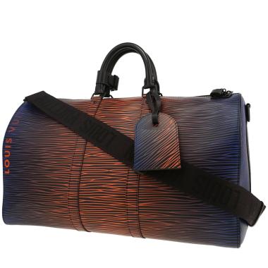 Sac de voyage Louis Vuitton  Editions Limitées en cuir épi XL bleu noir et orange